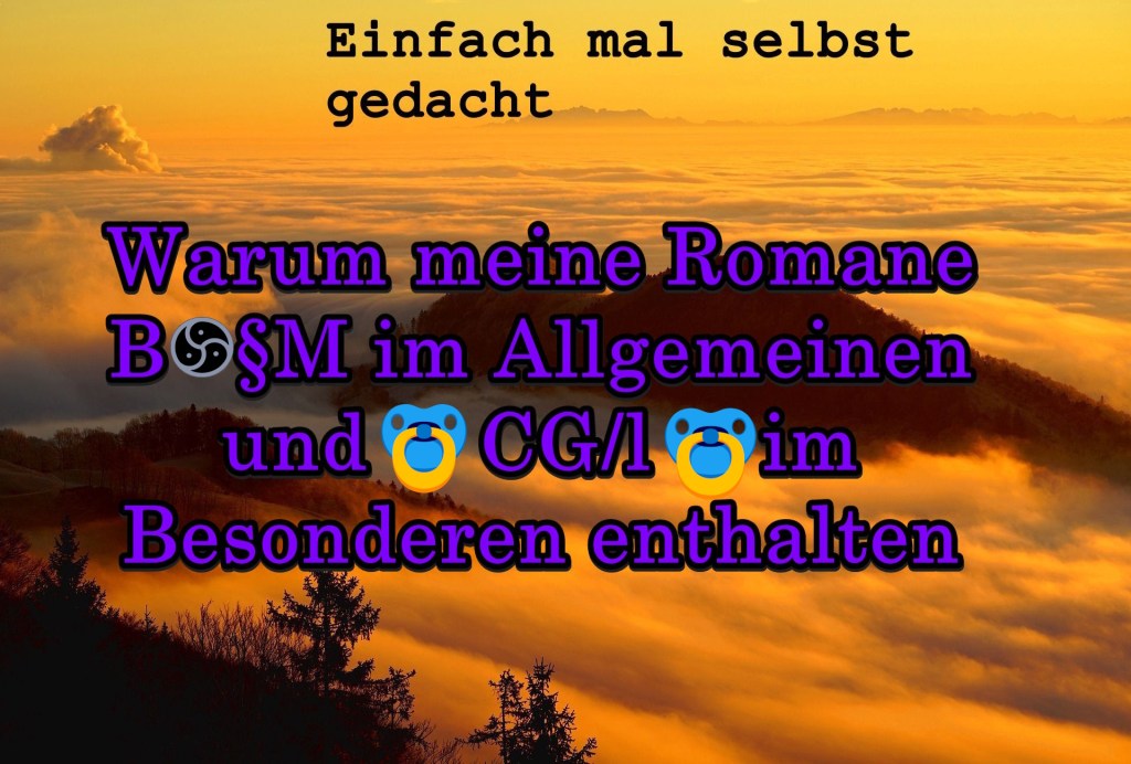 Titelbild zum Artikel: Warum meine Romane BDSM im Allgemeinen und CG/l im Besonderen enthalten